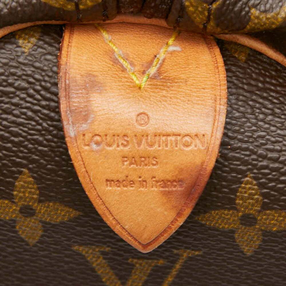 LOUIS VUITTON Brown Monogram Leather Keepall 45 Boston Bag - Picture 10 of 11